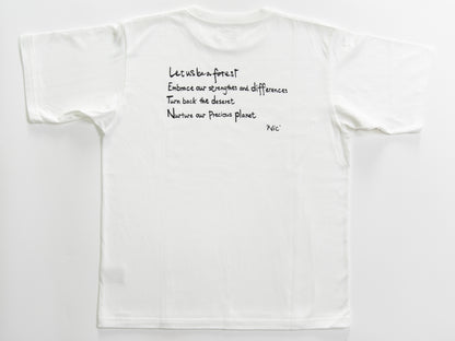 Organic cotton T-shirts(Nicole Message Back print)